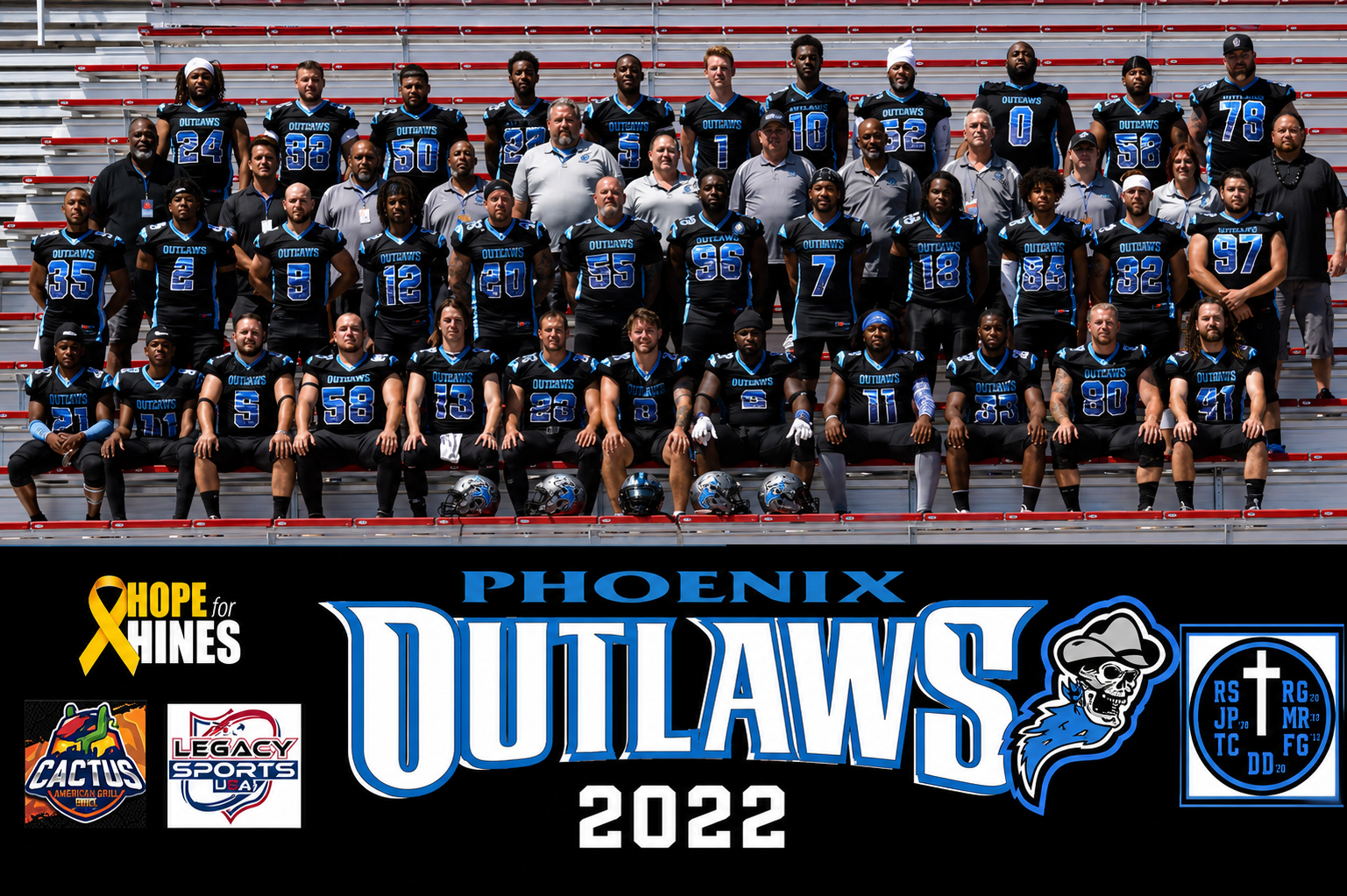 The 2022 Phoenix Outlaws championship team