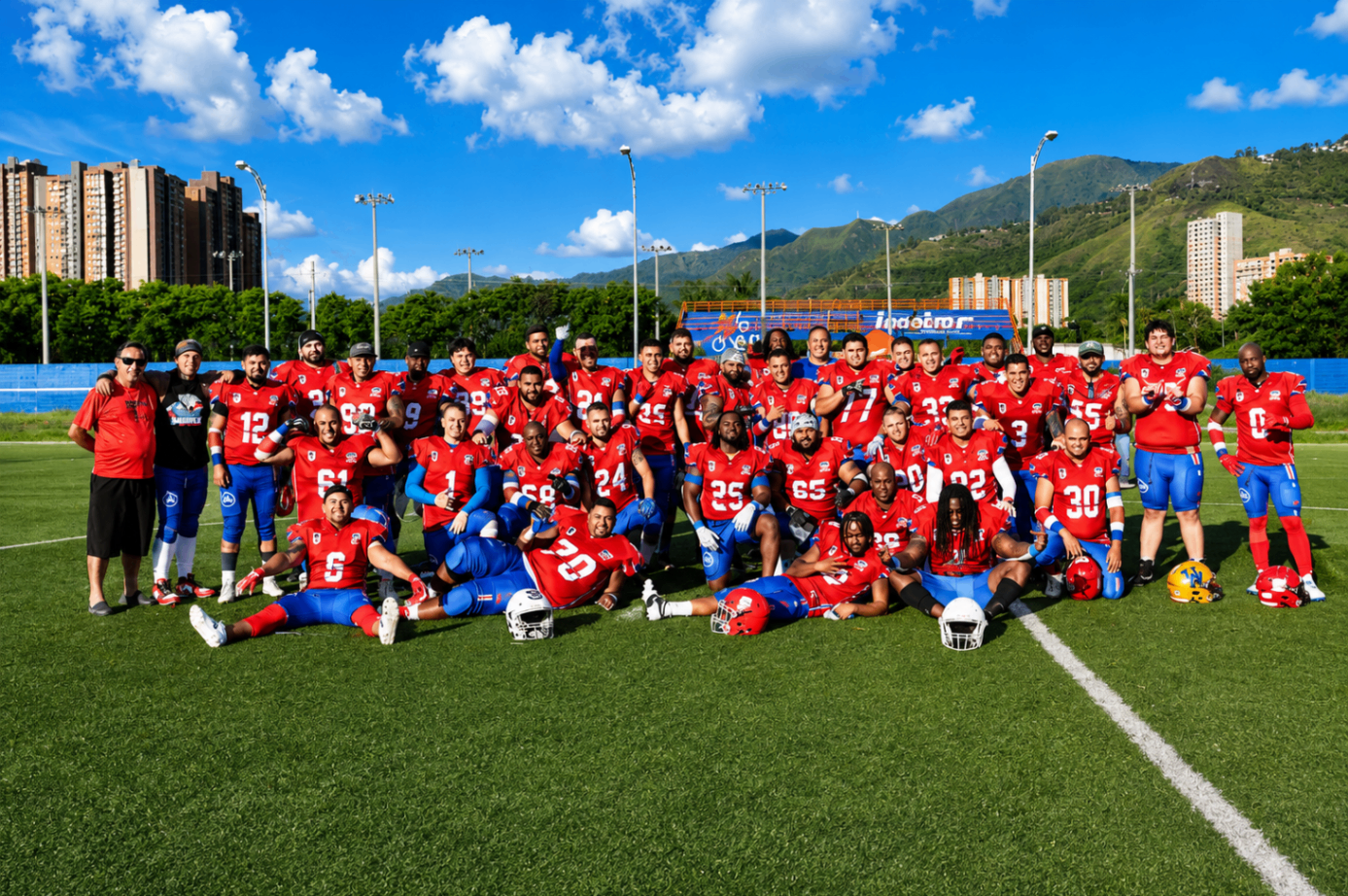 Costa Rica Sharks team together on the field during their championship run